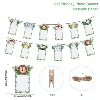 Подставка для кексов с животными джунглей