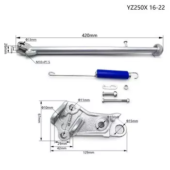 Подставка для мотоцикла, комплект боковой подставки для мотокросса, парковочная подставка для ног, кронштейн для YAMAHA YZ125X YZ250X YZ250FX YZ450FX WR250F WR450F