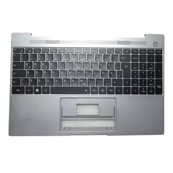 Подставка для рук для ноутбука, английская/SP/GR клавиатура для MEDION AKOYA E15411 MD62417 MD62419 MD62438, серебристая верхняя подсветка, черная клавиатура