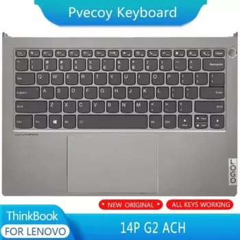 Подставка для рук для ноутбука Lenovo ThinkBook 14P G2 ACH, верхняя крышка корпуса с английской клавиатурой