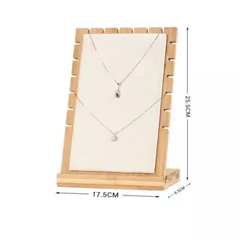 Подставка для украшений Juelee из бамбука и искусственной кожи