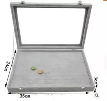 Подставки для украшений TREACHI бархатные серый