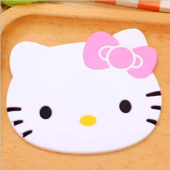 Подставки под стаканы Hello Kitty из силикона