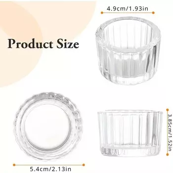 Подсвечник для чайных свечей из прозрачного стекла