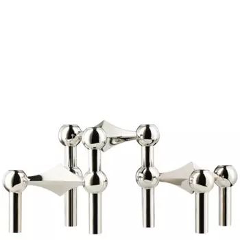 Подсвечник LISM серебристый