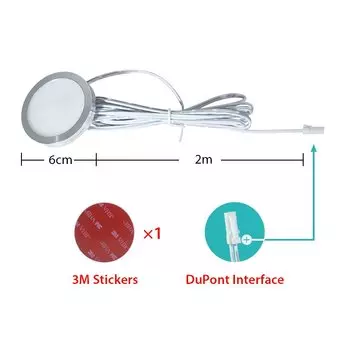 Подсветка для шкафа ANMIEPY 3Вт/5Вт серебристого цвета