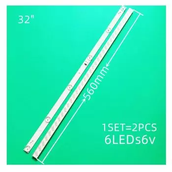 Подсветка для телевизора TCL LED32D2900S, TCL 32D100 модель TOT_32D2900 32HR330M06A5 V5, 4C-LB3206-HR03J, 4C-LB3206-HR01J. 32 "6