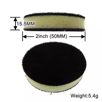 Подушка для интерфейса 2-6 дюймов, полировальная накладка средней плотности из пенополиуретана для шлифовального диска, подкладка-крючок и петля