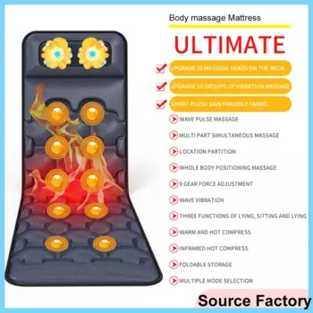 Подушка для всего тела, массажный матрас с вибрацией для облегчения боли в талии, массажер для кровати, спины, шеи, ног, детский коврик, подарки