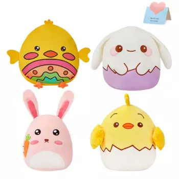 Подушка-Кролик плюшевая детская, 28 см