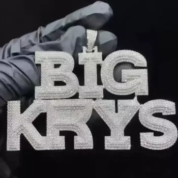 Подвеска Bling Iced Out на заказ с муассанитом, имя, буква, тестер с бриллиантами, серебряный кулон с муассанитом 925.