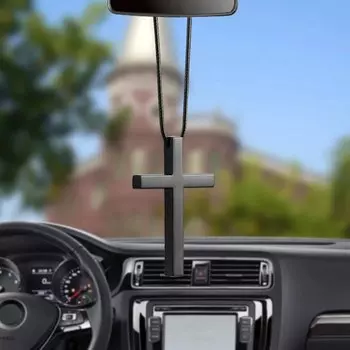 Подвеска для автомобиля, металлическая подвеска для зеркала заднего вида с крестом Иисусом
