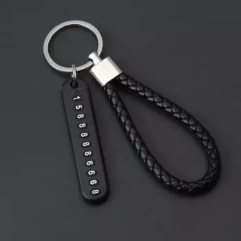 Подвеска для ключей от автомобиля с защитой от потери, разрезные кольца, брелок для ключей, брелок для ключей с номером телефона, застежка для ключей, автомобильные аксессуары