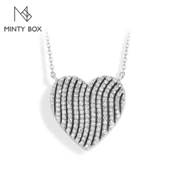 Подвеска из серебра 925 пробы с муассанитом, 18 к