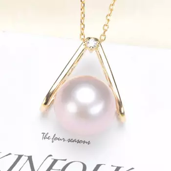 Подвеска с жемчугом женская из серебра 925 пробы, 5 шт./лот