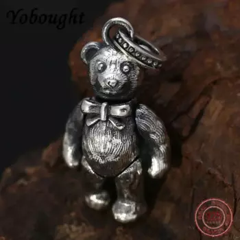 Подвеска в виде медведя из серебра 2024 пробы