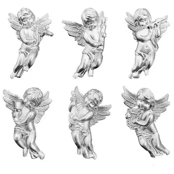 Подвески ангелы золотые ЗQCXLD 4/6 шт