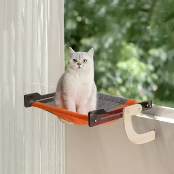 Подвесная кровать на окно для кошек, летний гамак из цельного дерева для котенка, хлопок, холст, присоска для гостиной, дышащий подвесной домашний коврик для домашних животных