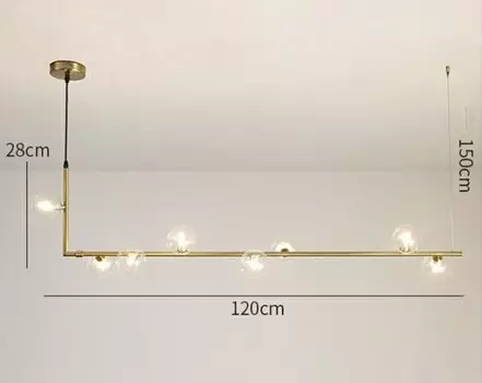 Подвесная лампа HomeLover черная и золотая