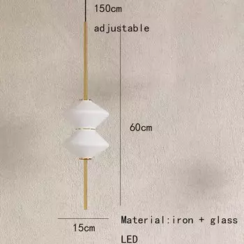 Подвесная лампа IWP белая стеклянная