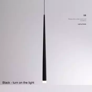 Подвесная люстра IWP черная 7Вт