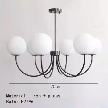 Подвесная люстра JIANKEXING белая стеклянная