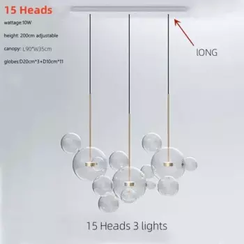 Подвесная люстра JIANKEXING стеклянная