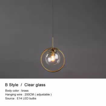 Подвесная люстра OKUDO из стекла, латунь, 1 штука