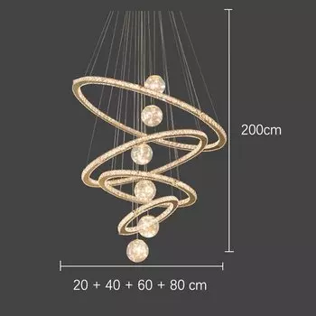 Подвесная люстра Savenmade хрустальная