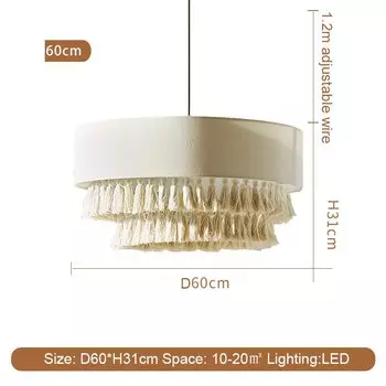 Подвесная люстра VIGOUS японского стиля