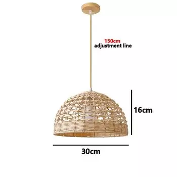 Подвесная люстра ZODOLAMP из бамбука и ротанга
