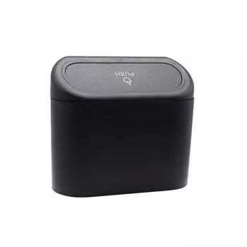 Подвесная мусорная корзина для автомобиля, контейнер для хранения мусора и пыли в транспортном средстве, квадратная корзина для мусора из АБС-пластика, аксессуары для салона автомобиля