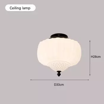 Подвесная стеклянная лампа HomeLover молочного цвета