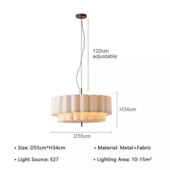 Подвесная тканевая люстра HomeLover Wabi Sabi