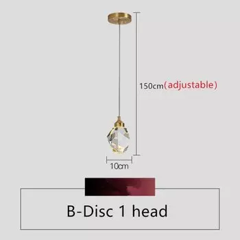 Подвесной хрустальный светильник IWP