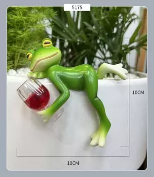 Подвесной полимерный горшок-лягушка MOONBIFFY