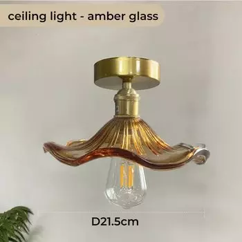 Подвесной стеклянный светильник E27 Derora