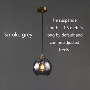 Подвесной стеклянный светильник NoEnName_Null