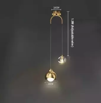 Подвесной светильник AumgTaiy 0252 золото/черный