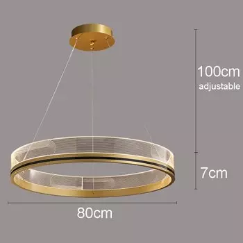 Подвесной светильник BleakNight круглый акриловый