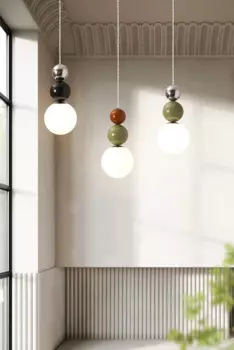 Подвесной светильник LASHA жемчужно-кремовый для детской