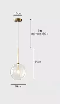 Подвесной светильник GemSpark, прозрачное стекло