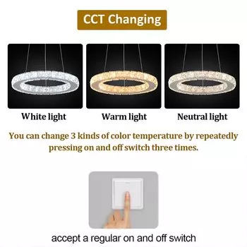 Подвесной светильник GreeLustr хрустальный LED