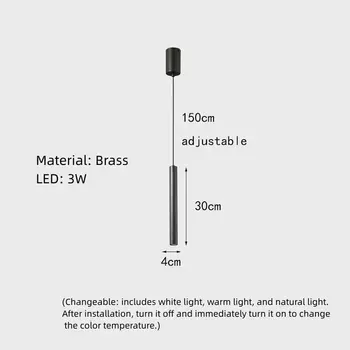 Подвесной светильник IWP, медный, черный, золотой
