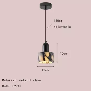Подвесной светильник IWP, мрамор, E27