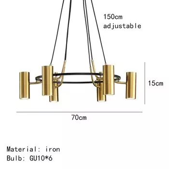 Подвесной светильник IWP золотистый черный