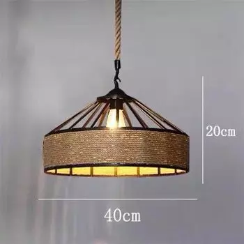 Подвесной светильник из пеньковой веревки LIMIT LIGHT 30/40/50 см