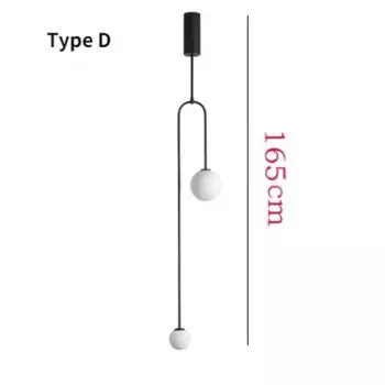 Подвесной светильник из стекла и металла