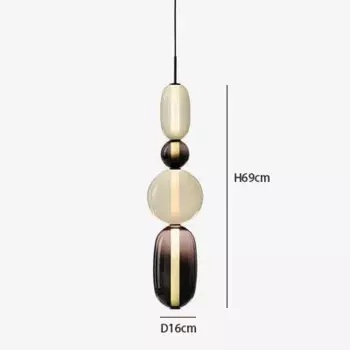 Подвесной светильник JIANKEXING из цветного стекла