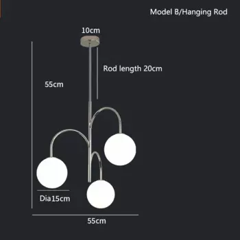 Подвесной светильник JIANKEXING скандинавский стеклянный